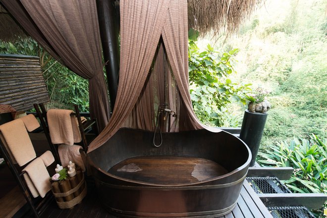 Four Seasons Tented Camp Golden Triangle/Oyster 四季帐篷营地金三角浴缸