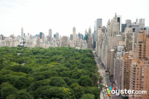 从纽约文华东方酒店俯瞰中央公园