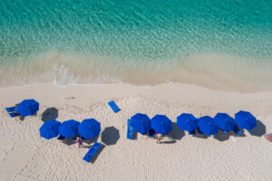 航空摄影在海洋俱乐部，一个四季度假村，巴哈马