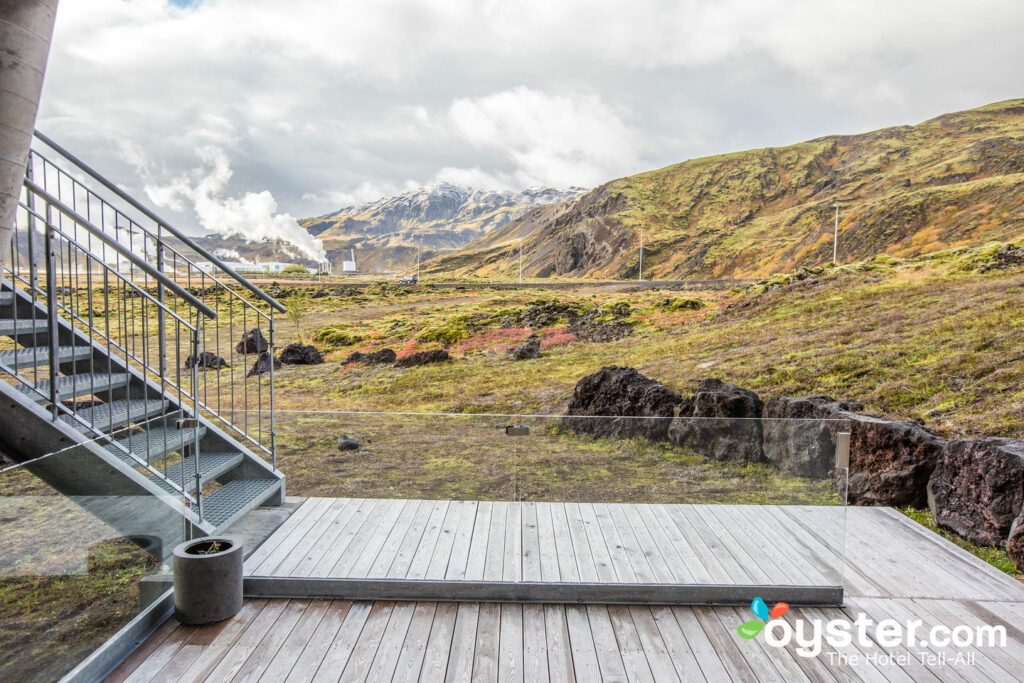 离子豪华冒险酒店的热水浴缸在冰岛