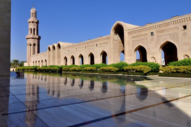 La grande mosquée du sultan Qaboos à Mascate(阿曼);丹Flickr /